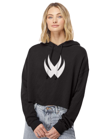 Cropped VW Flame Logo Hoodie - Victor Wear