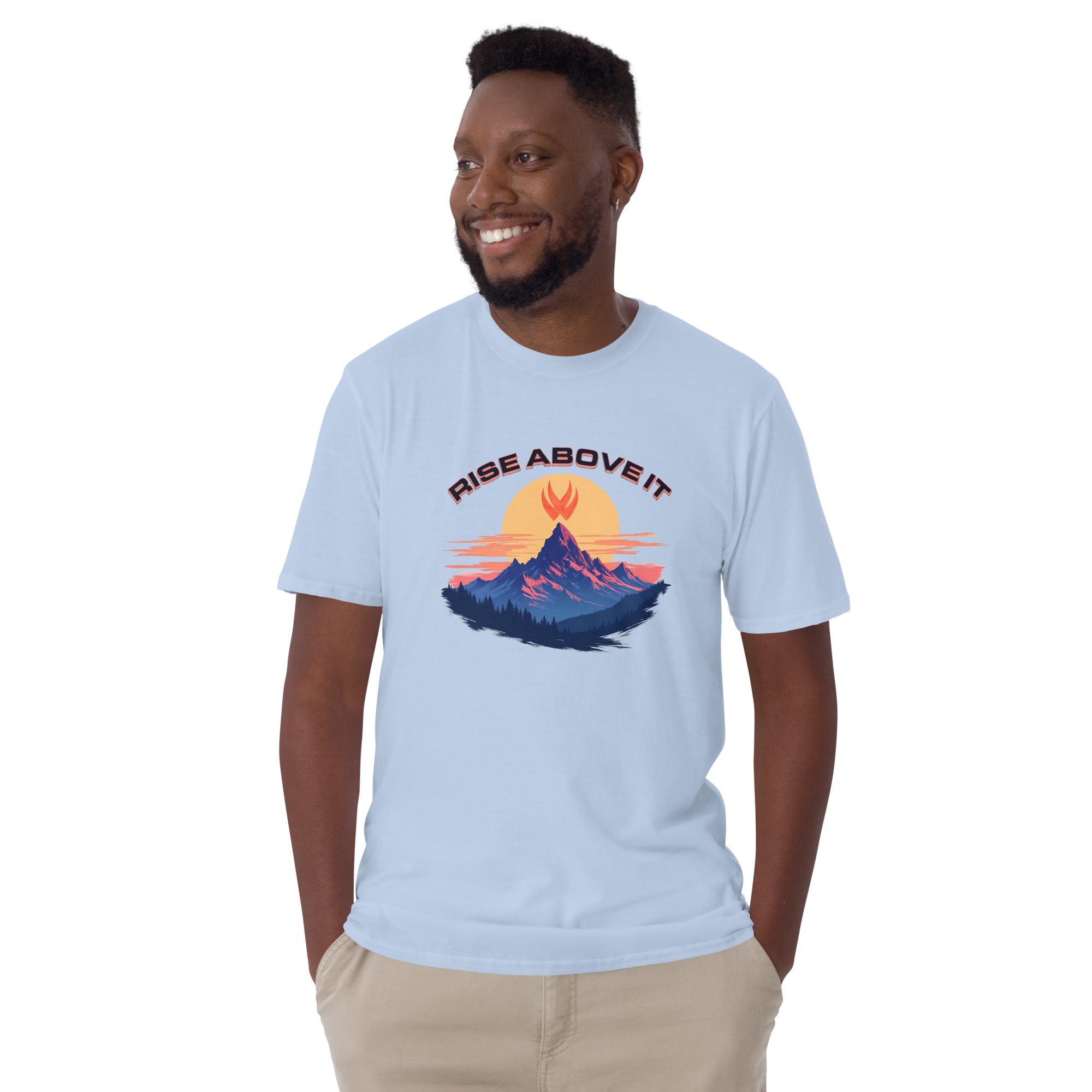 Rise Above It Mountain Top Men's Tee - Victor Wear