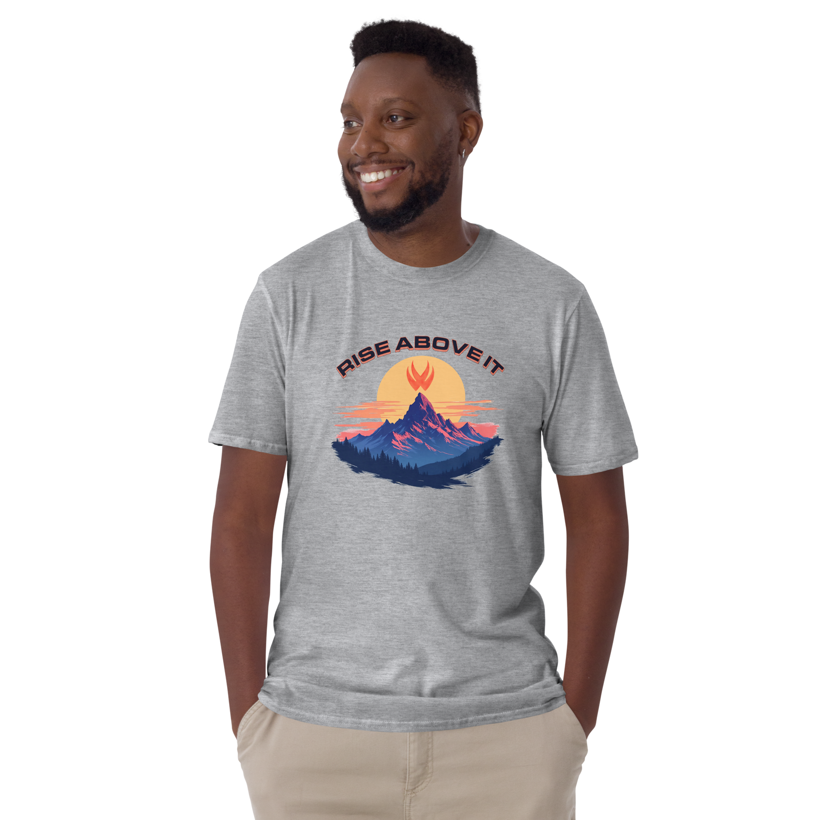 Rise Above It Mountain Top Men's Tee - Victor Wear