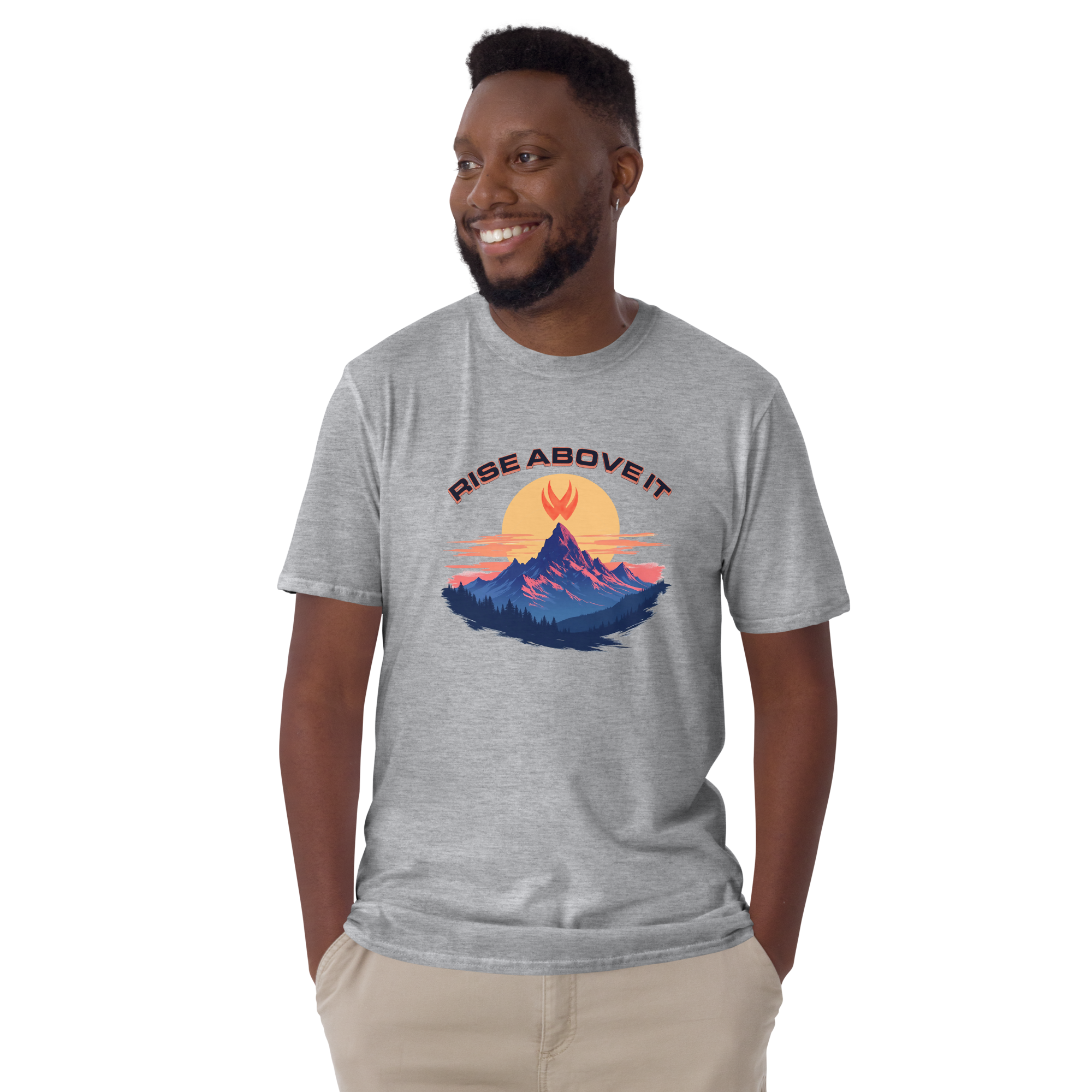 Rise Above It Mountain Top Men's Tee - Victor Wear