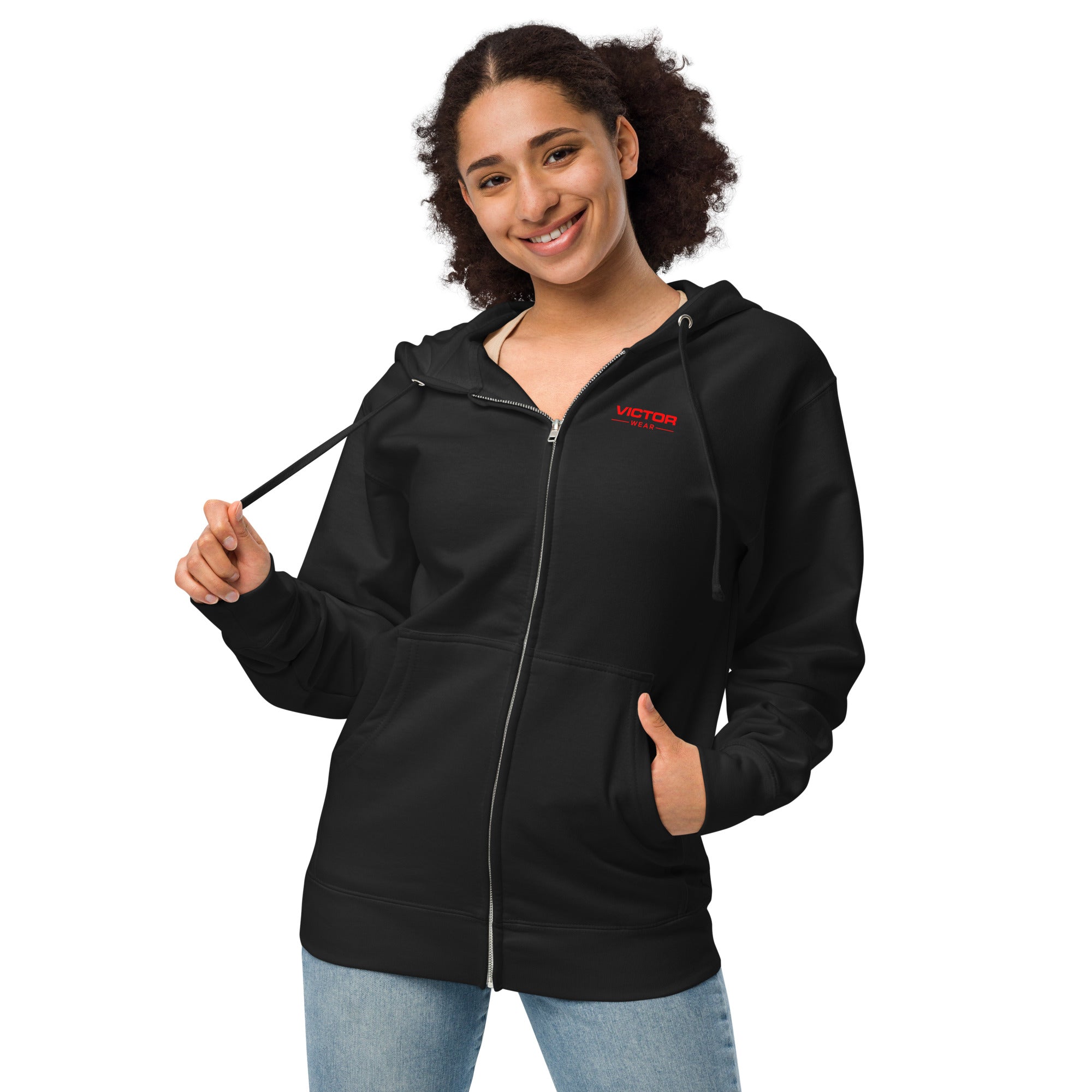 Zip-Up Victorious Hoodie for Women - Victor Wear