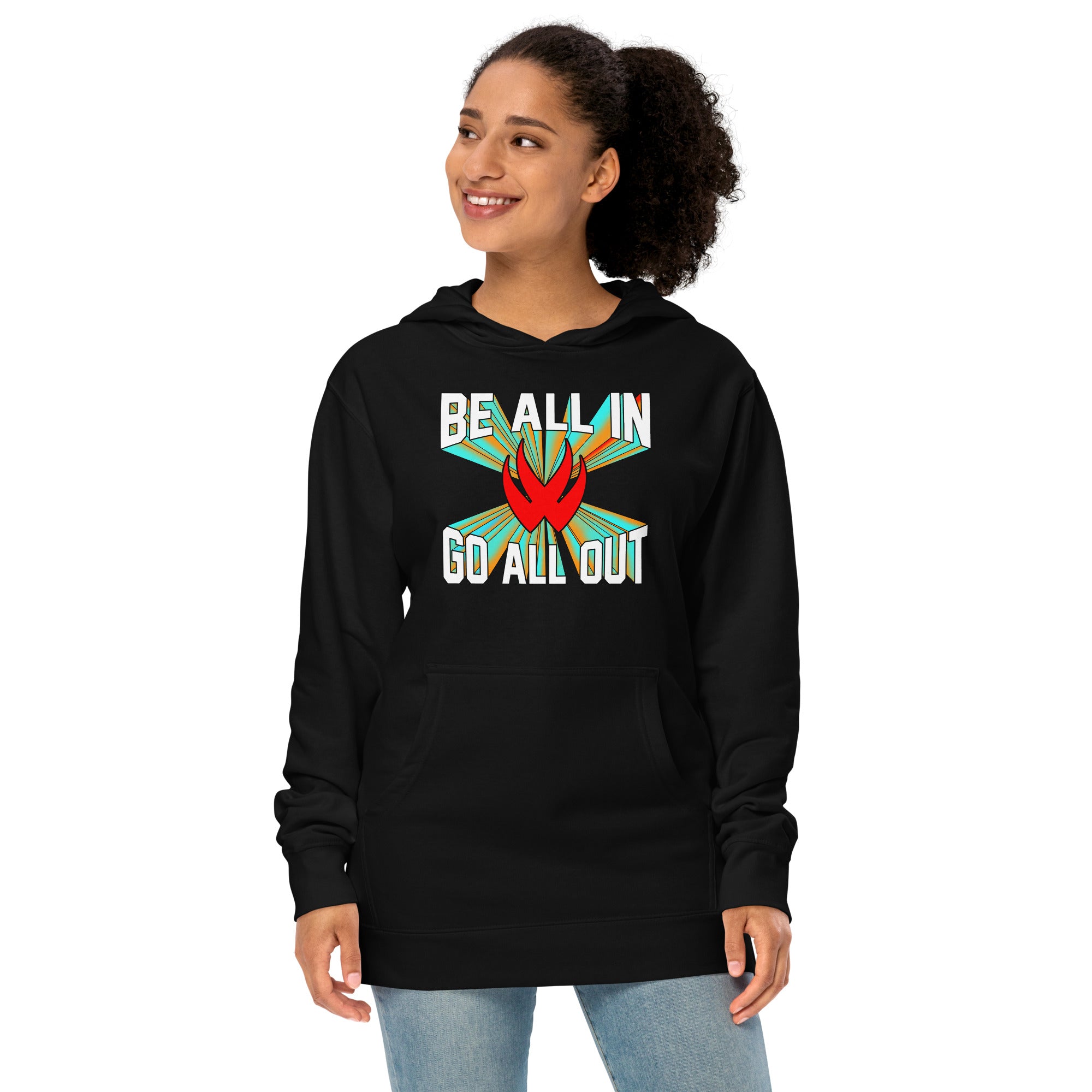 Be All In, Go All Out Hoodie for Women - Victor Wear